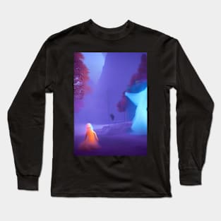 SURREAL GHOSTLY FIGURES ON HALLOWEEN NIGHT Long Sleeve T-Shirt